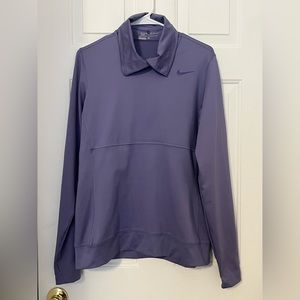 Nike women’s golf collared pullover size large purple